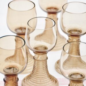 Verres à vin Roemer en verre soufflé