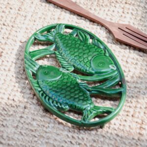 Dessous de plat poissons en céramique
