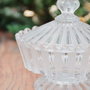 Sucrier Baccarat modèle « côtes alternées »